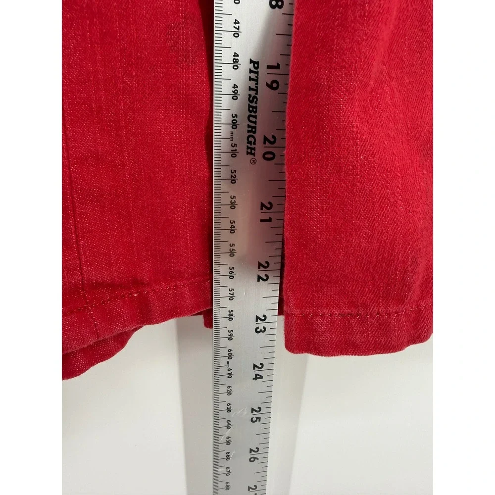 Tommy Hilfiger Pleated Jumper Dress Size 5 Cotton Red Preppy Plaid Lined Y2K